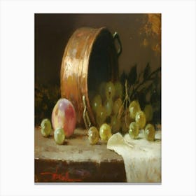 Grapes And Pears Canvas Print