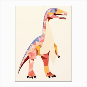 Nursery Dinosaur Art Dromaeosaurus 2 Canvas Print