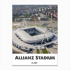 Allianz Stadium, Stadium, Football, Soccer, Art, Wall Print Canvas Print