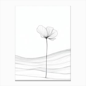 Single Flower Canvas Print