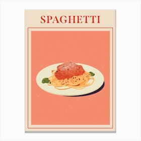 Spaghetti Aglio Italian Pasta Poster Canvas Print