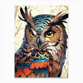 Owl bird Canvas Print