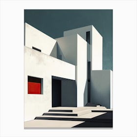 Modern Architecture Minimalist Canvas Print