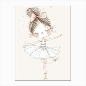 Little Ballerina Kids and Nursery Canvas Print