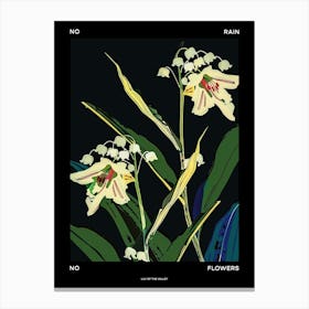 No Rain No Flowers Poster Lily Of The Valley 2 Canvas Print