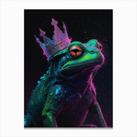 Frog With Crown 1 Canvas Print