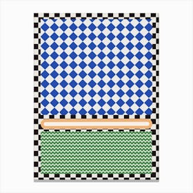 Checkered Pattern collage Canvas Print
