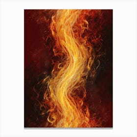Flames Of Fire 1 Canvas Print