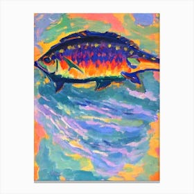 Atlantic Sturgeon Matisse Inspired Canvas Print
