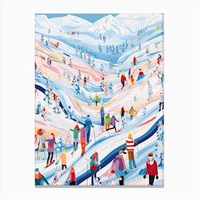 Are, Sweden, Ski Resort Illustration 2 Canvas Print