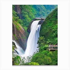 Dudhsagar Falls, India Majestic, Beautiful & Classic (1) Canvas Print