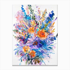 Watercolor Bouquet Canvas Print