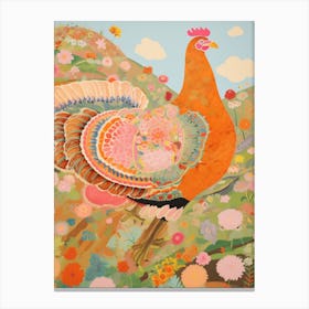 Maximalist Bird Painting Turkey 1 Canvas Print