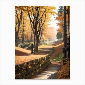 Autumn In The Park Canvas Print