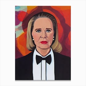 Liv Ullmann Illustration Movies Canvas Print