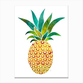 Ananas Yellow Canvas Print