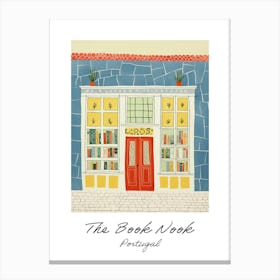Portugal The Book Nook Pastel Colours 1 Poster Canvas Print