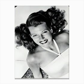 Close Up Of Rita Hayworth For Gilda Canvas Print