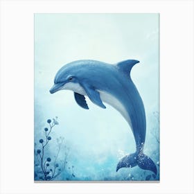 Blue Dolphin Canvas Print