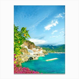 The Amalfi Coast, Italy Canvas Print