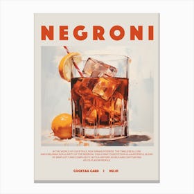 Negroni Canvas Print