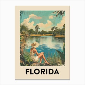 Florida Vintage Travel Poster 1 Canvas Print