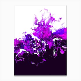 Purple Colorful Wave Canvas Print