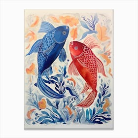 Two Koi Fish Canvas Print