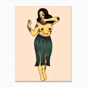 Hawaiian Girl 1 Canvas Print