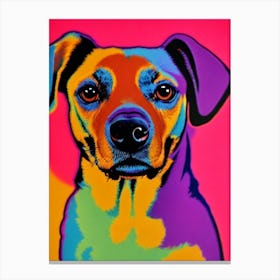 Dachshund Andy Warhol Style dog Canvas Print