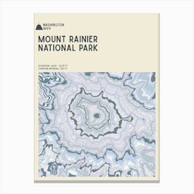 Mount Rainier National Park Series Washington Usa Canvas Print