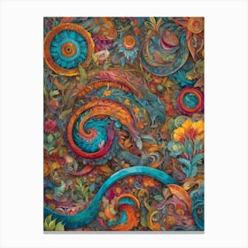 Swirls And Swirls 1 Canvas Print