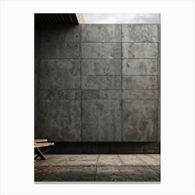 Aged Concrete Texture Brickwork Pattern Reminiscent Of Retro Designs Weather Beaten Appearance C (2) Canvas Print