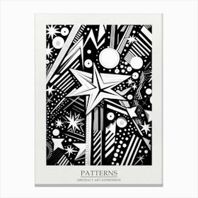 Patterns Abstract Black And White 3 Poster Canvas Print