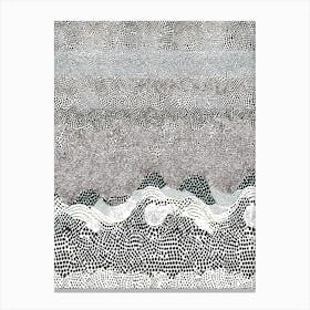 Waves'' Dots Art Canvas Print