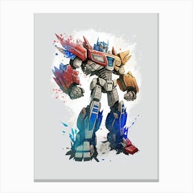 Transformer Robot Optimus Canvas Print