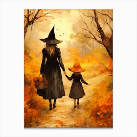 Witches In The Woods Canvas Print