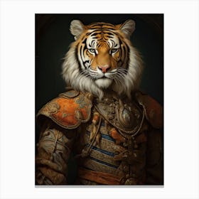 Tiger Art In Renaissance Style 1 Canvas Print