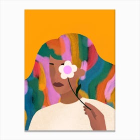 Like a Wild Flower Canvas Print