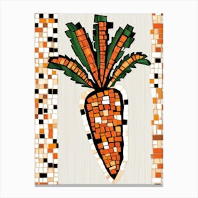 Mosaic Carrot Canvas Print