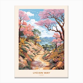 Lycian Way Turkey 2 Hike Poster Canvas Print