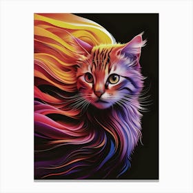 Colorful Cat Canvas Print