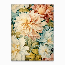 Peony Flower Wallpaper Canvas Print