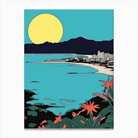 Minimal Design Style Of Onolulu Hawaii, Usa 4 Canvas Print