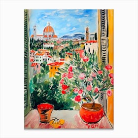 Florence From The Window Canvas Print