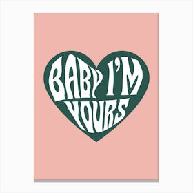 Baby I'm Yours Arctic Monkeys Poster Canvas Print