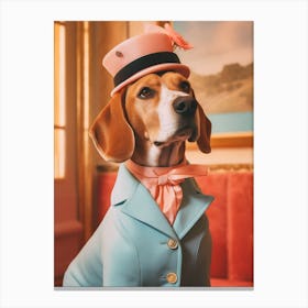 A Beagle Dog Canvas Print