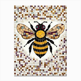 Mosaic Bee 1 Canvas Print