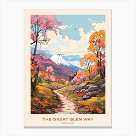 The Great Glen Way Scotland 2 Hike Poster Canvas Print