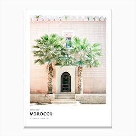Coordinates Poster Marrakech Morocco Canvas Print